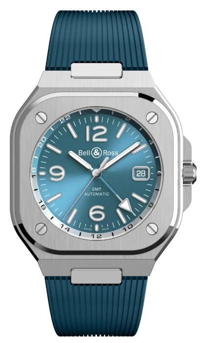 Bell & Ross BR 05 GMT Sky Blue BR05G-PB-ST/SRB Replica Watch